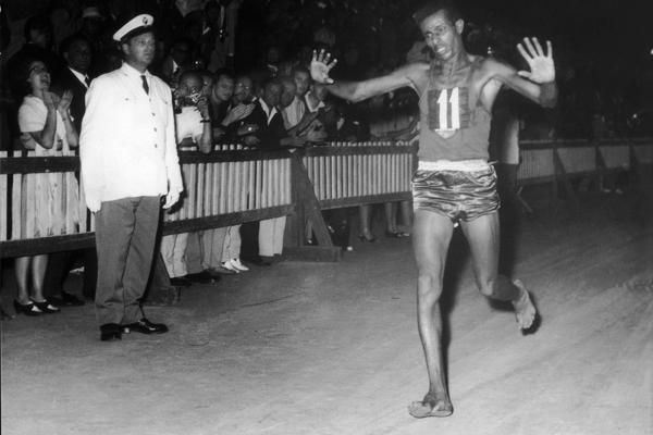 Barefoot Marathon Runner